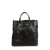 Gucci Park Avenue Leather Clamp Tote Bag in Black - Lyst
