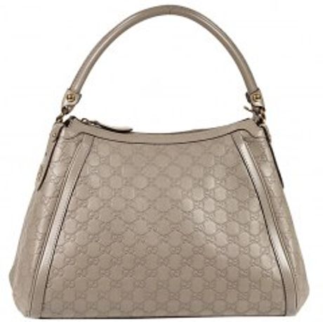 Gucci Scarlet Guccissima Large Hobo Bag in Beige (black) - Lyst