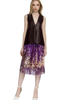 J. Mendel Ss Sleeveless Vneck Trapeze Top - Lyst