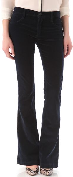 James Jeans Velveteen Trumpet Flare Pants - Lyst