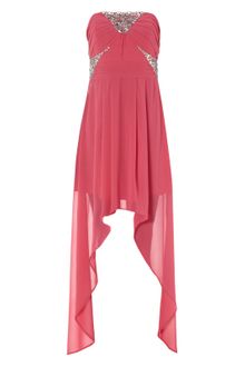 Jane Norman Blue Jewel Bodice Hi Low Maxi - Lyst