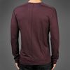 John Varvatos Long Sleeve Henley in Purple for Men (oxblood) - Lyst