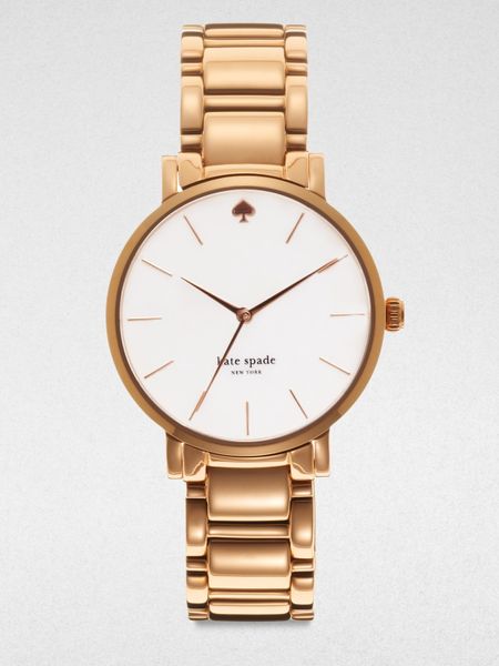 Kate Spade Gramacy Rose Goldtone Stainless Steel Watch in Gold (rose) - Lyst
