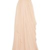Marchesa Embellished Silkchiffon Strapless Gown in Pink (blush) - Lyst