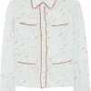 Marni Engima Silk Crepe De Chine Pajama Shirt in Blue - Lyst