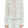 Marni Engima Silk Crepe De Chine Pajama Shirt in Blue - Lyst