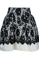 Milly Lace Print Skirt