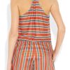 Missoni Striped Crochetknit Playsuit in Orange - Lyst