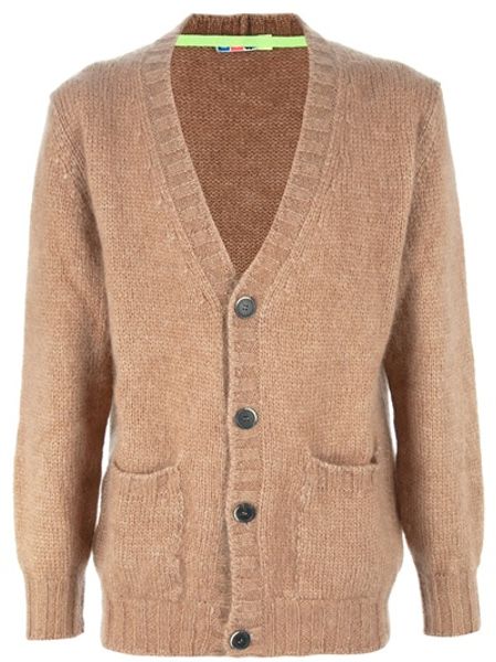 Msgm Cardigan in Brown for Men - Lyst