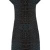 Roberto Cavalli Animalintarsia Stretchknit Dress in Green (animal) - Lyst