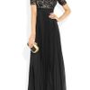 Temperley London Catherine Lace and Pleated Chiffon Gown in Black - Lyst