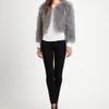 Bcbgmaxazria Margaret Faux Fur Jacket in White - Lyst