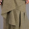 Burberry Prorsum Ruffle Wool Skirt in Brown - Lyst