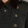 Burberry Prorsum Asymmetric Button Jacket in Gray (grey) - Lyst