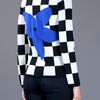 Comme Des Garçons Chequered Print Sweater in Black - Lyst