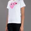 Comme Des Garçons Logo Print Tshirt in White - Lyst