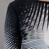 Gareth Pugh Striped Fitted Dress in Black - Lyst