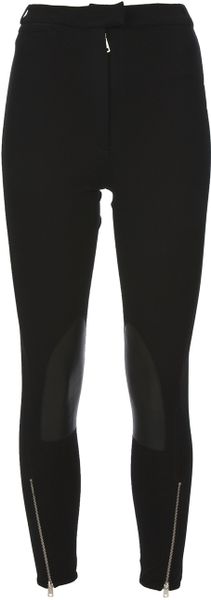 Mcq By Alexander Mcqueen Leather Panel Trousers in Gray (black) - Lyst