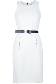 Michael Kors Belted Dress - Lyst