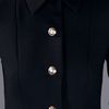 Victoria Beckham Single Breasted Coat in Black - Lyst