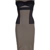 Victoria Beckham Panel Dress in Khaki - Lyst