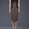 Victoria Beckham Panel Dress in Khaki - Lyst