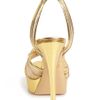 Charlotte Olympia Ss Opentoe Croissant Sandal in Gold - Lyst