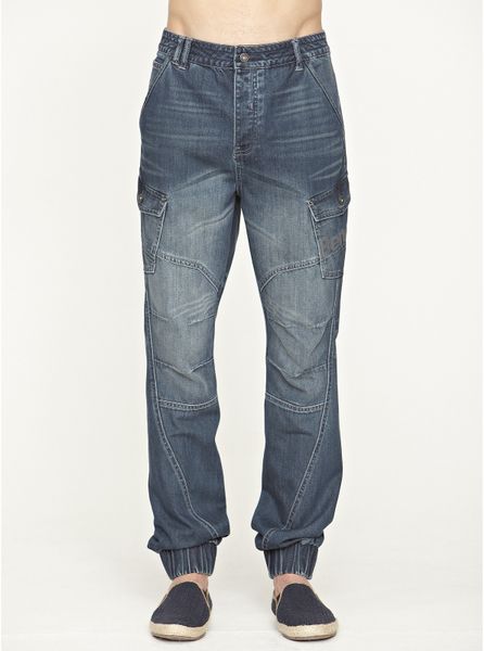 Bench Bench Fader Carrot Fit Mens Jeans in Blue for Men dark_wash 