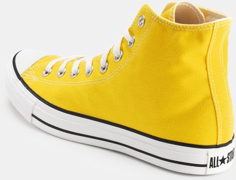 converse all star high tops yellow