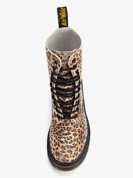 leopard print dr martens boots