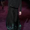 Gucci Irisprint Pleated Silk Chiffon Maxi Skirt in Black - Lyst