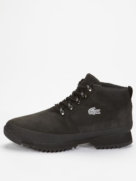 Lacoste Lacoste Upton Mens Nubuck Boots In Black For Men Lyst