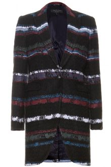 Rag & Bone Striped Smoking Coat - Lyst