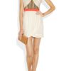 Sass And Bide We Are Stronger Embellished Silk Crepe De Chine Dress in Orange (cream) - Lyst