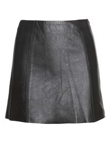 T By Alexander Wang Leather Mini Skirt - Lyst