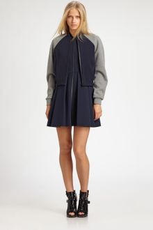 T By Alexander Wang Neoprene Bomber Jacket - Lyst