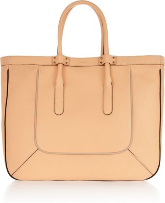 Chloé T Leather Tote - Lyst
