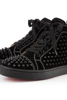 Christian Louboutin Louis Womens Flat Spikes - Lyst