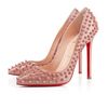 Christian Louboutin Pigalle Spikes in Pink - Lyst