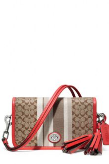 Coach Legacy Signature Stripe Penny Shoulder Purse - Lyst