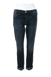 Current/Elliott The Rolled Skinny Jeans in Washed Denim - Lyst