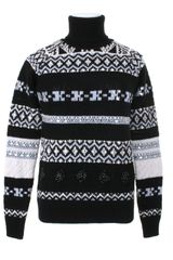 Emilio Pucci Virgin Wool Sweater Embellished with Facetted Beads