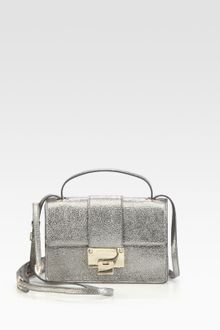 Jimmy Choo Rebel Glitter Metallic Leather Crossbody - Lyst