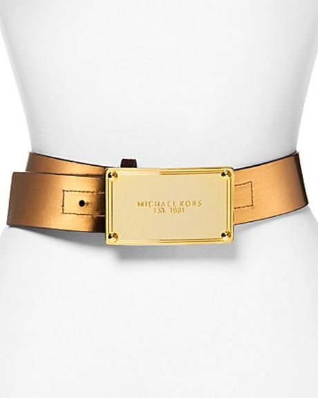 michael kors belt mens gold