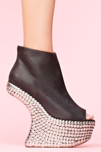 Nasty Gal Night Tick Platform - Lyst