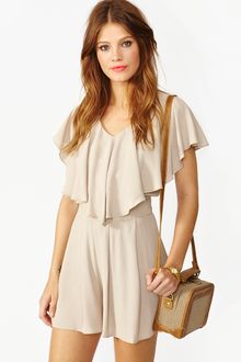 Nasty Gal Flutter Romper - Lyst