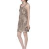 Oscar De La Renta Beaded Fringe and Lame Dress in Gold - Lyst