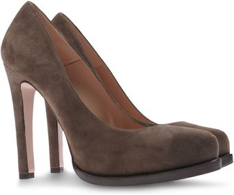 Pura Lopez Suede Pumps - Lyst