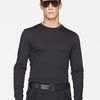 Ralph Lauren Black Label Longsleeved Leatherpatch Cotton Interlock Crewneck in Black for Men (polo black) - Lyst