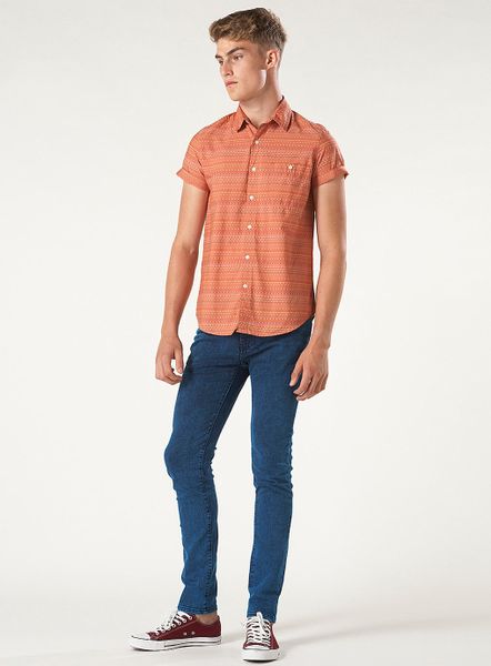 blue stretch jeans